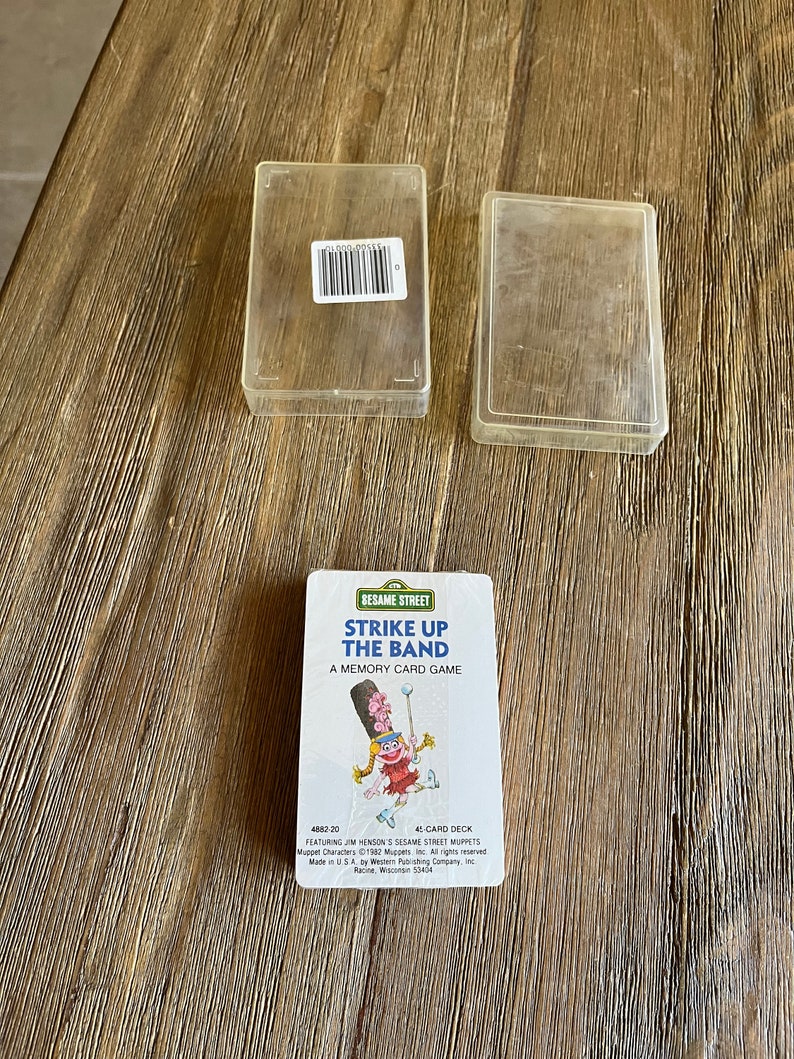 Vintage Sesame Street Strike up the Band sealed card game image 4