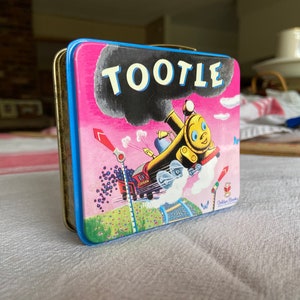 Vintage Tootle Golden books mini lunch box