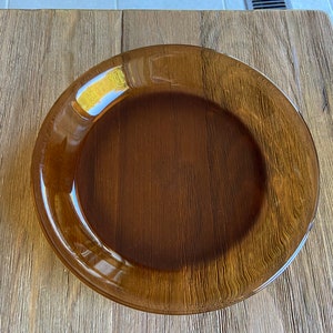 Vintage Fire King amber glass pie dish