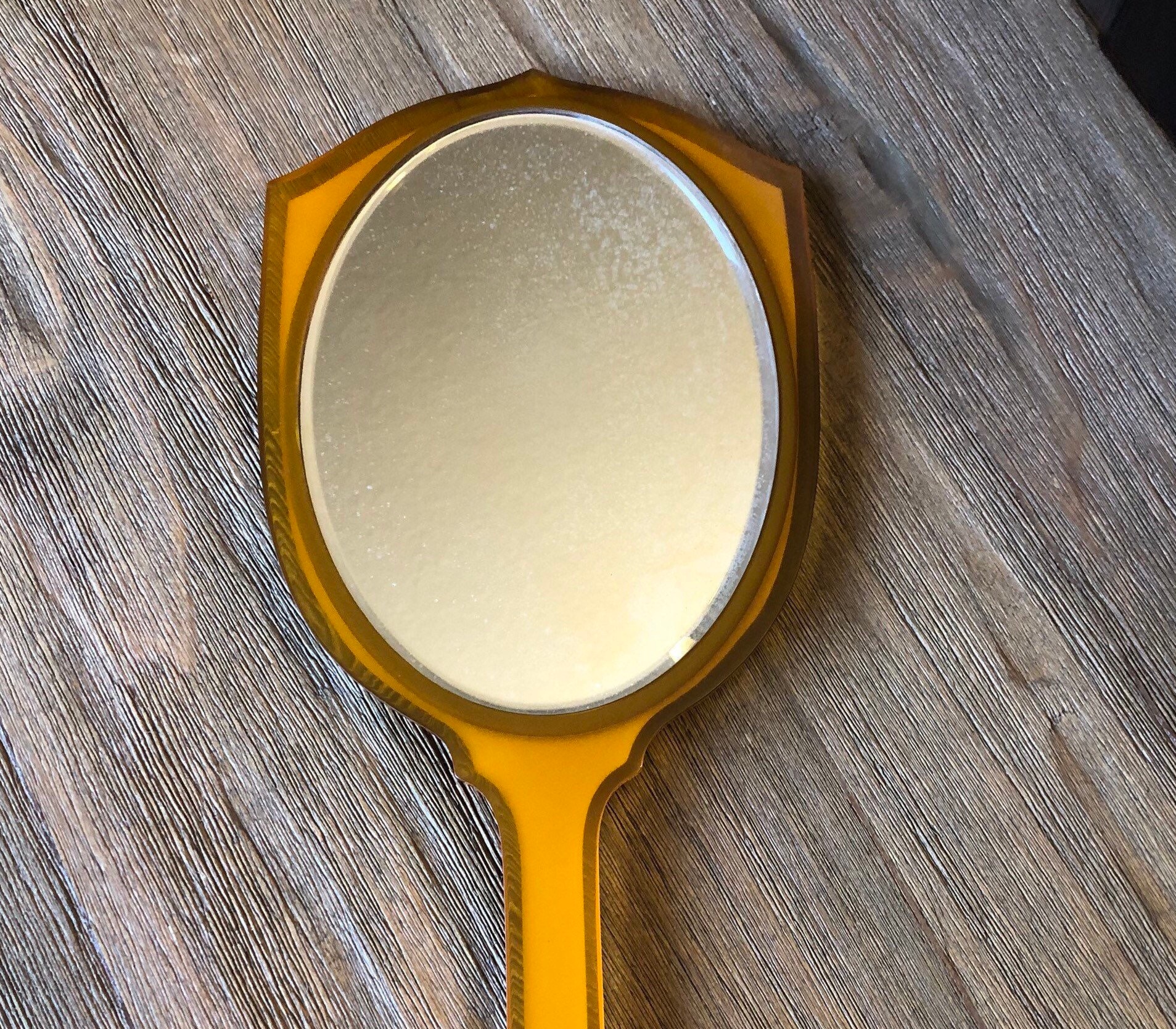 Vintage Bakelite Hand Mirror