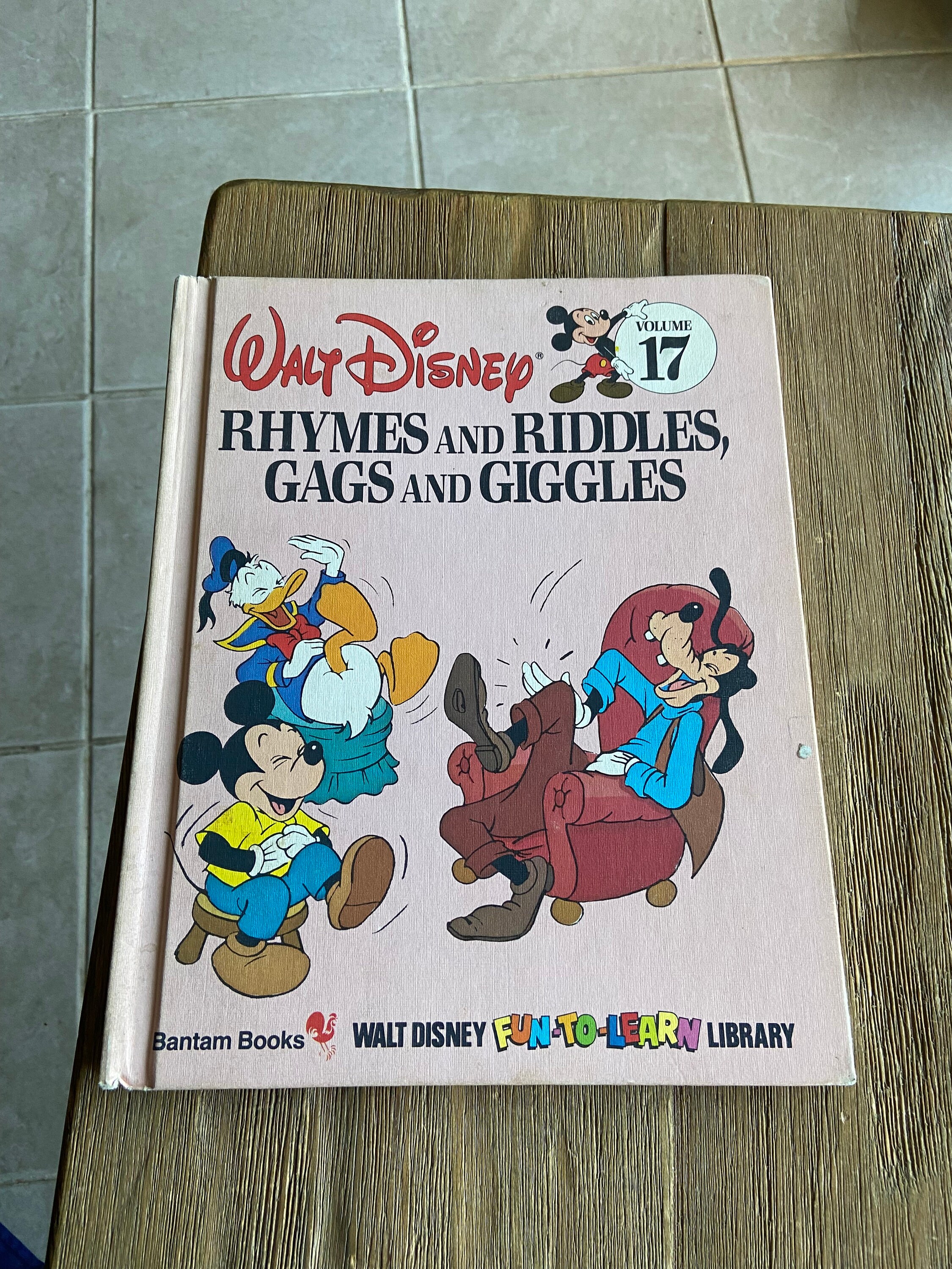 Vintage Disney Rhymes and Riddles Book - Etsy