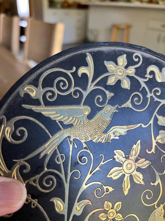 Vintage Solid Brass Oneida round Box - image 12