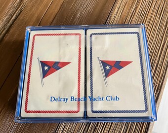 Vintage Delray Yacht Club playing cards (sealed)