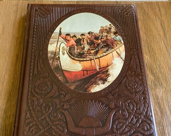 Vintage The Canadians Time Life leather bound book