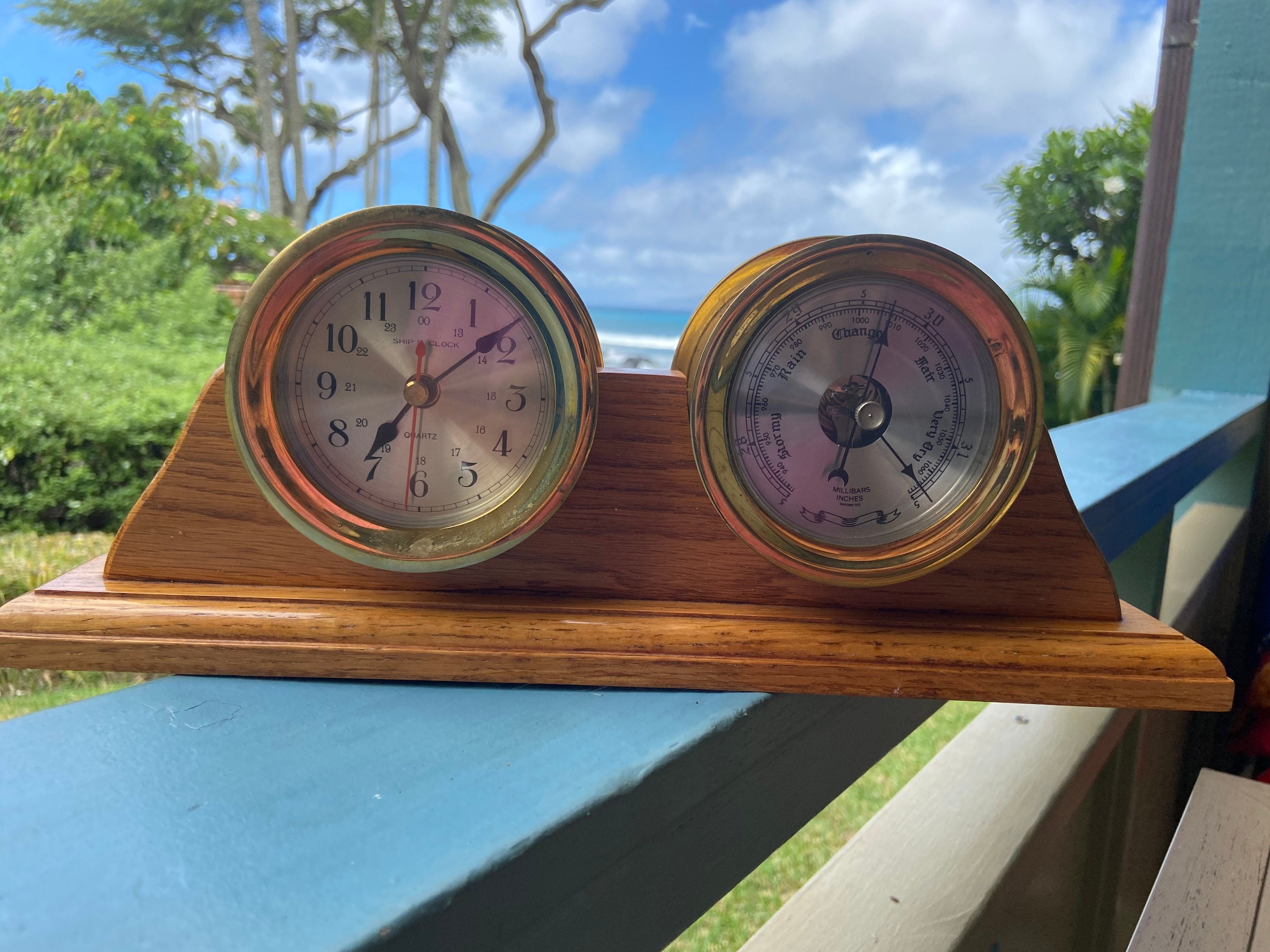 Vintage Ships Clock Etsy