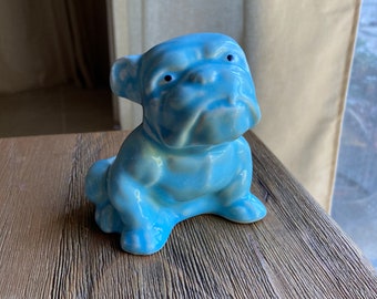 Vintage boxer dog planter