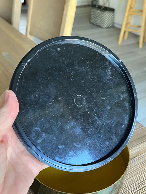 Vintage Solid Brass Oneida round Box - image 4