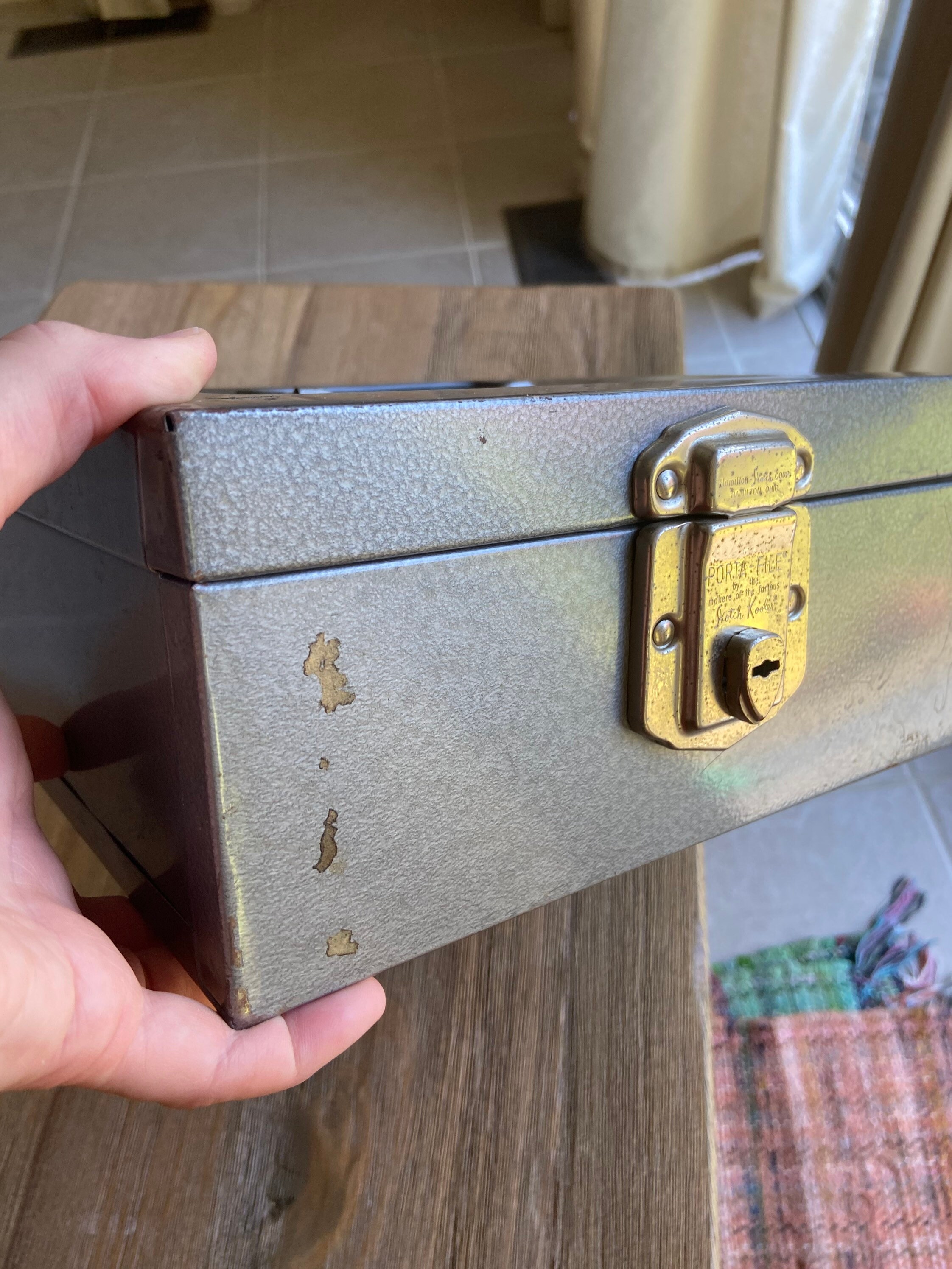 Vintage porta file box Etsy