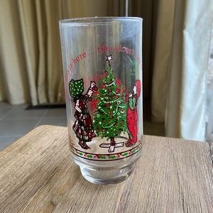 Vintage Holly Hobbie Coca Cola Christmas glass