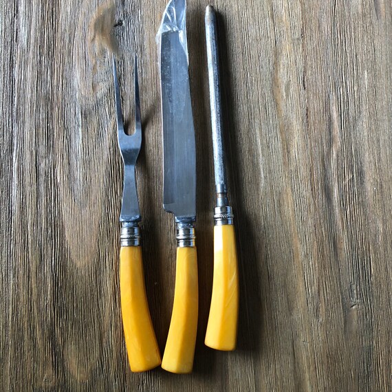 Bakelite carving set clearance