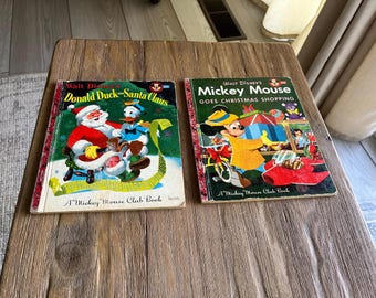 Vintage Donald and Mickey Christmas Little Golden Books (2)