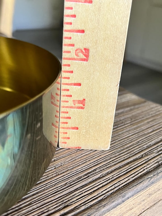 Vintage Solid Brass Oneida round Box - image 10