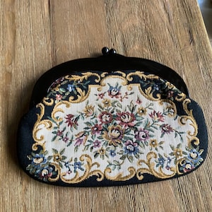 Vintage brocade clutch