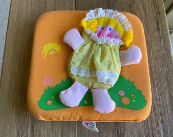 Vintage Fisher Price soft doll and pillow 1977