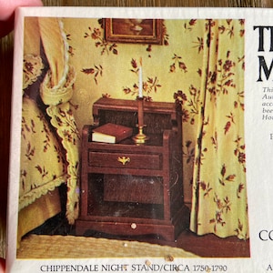 Vintage XActo The House of Miniatures Chippendale nightstand (sealed ). #40012