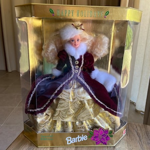 1996 Holiday Barbie - Etsy
