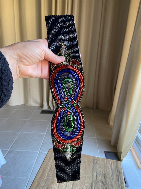 Vintage beaded belt - image 4