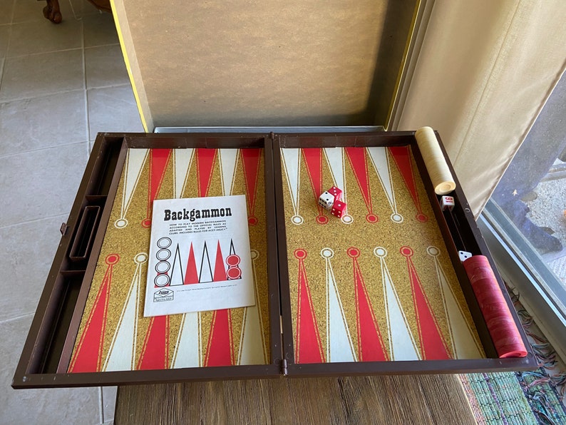 Vintage Tournament Backgammon - Etsy