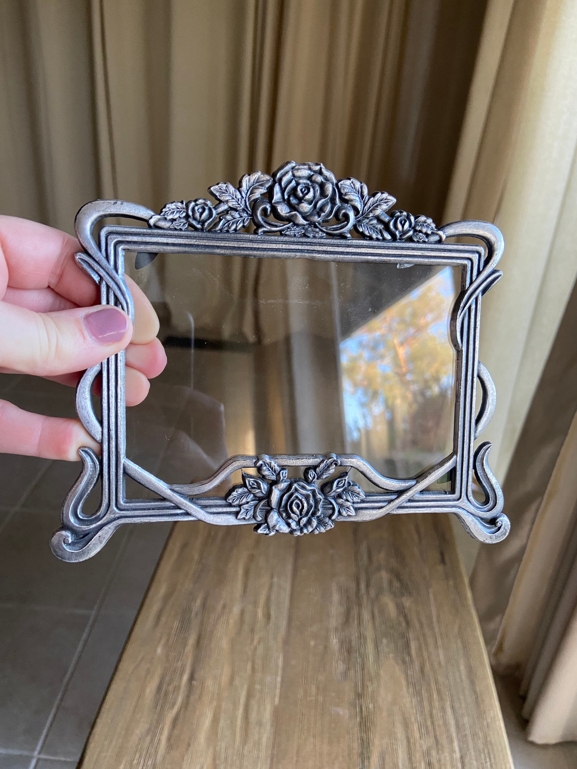 Vintage Pewter Picture Frame Etsy