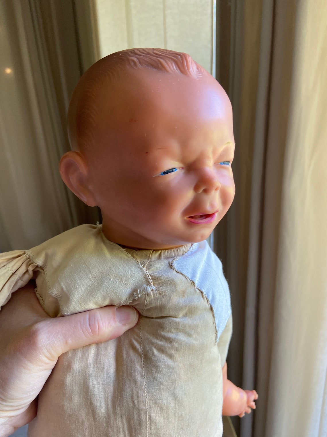 Vintage Ideal crying baby doll Etsy