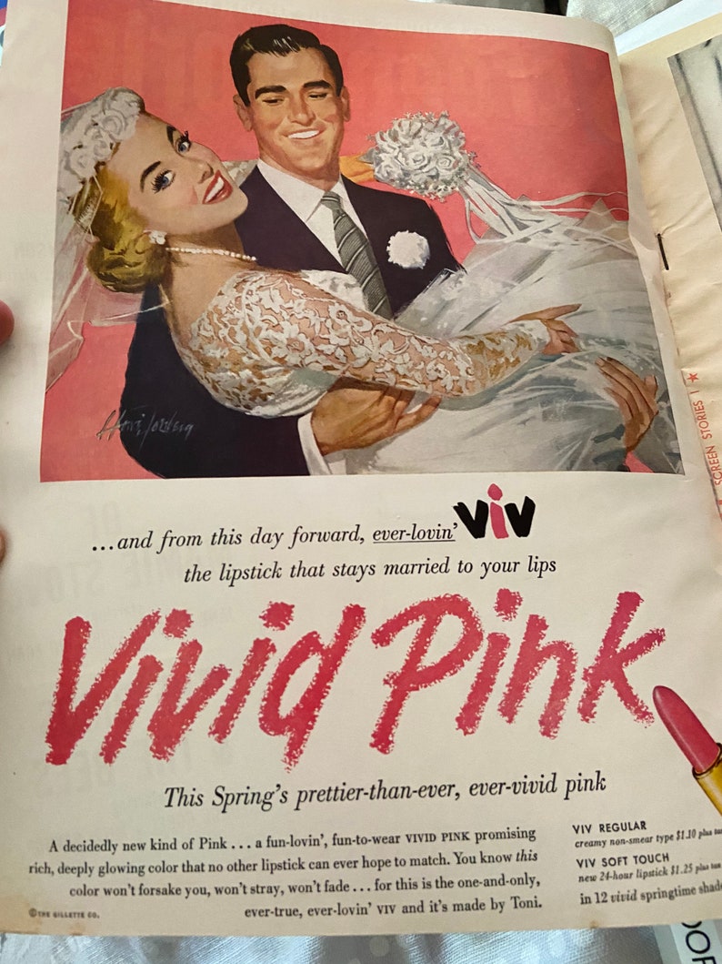 Vintage Screen Stories Magazine May 1956 Etsy