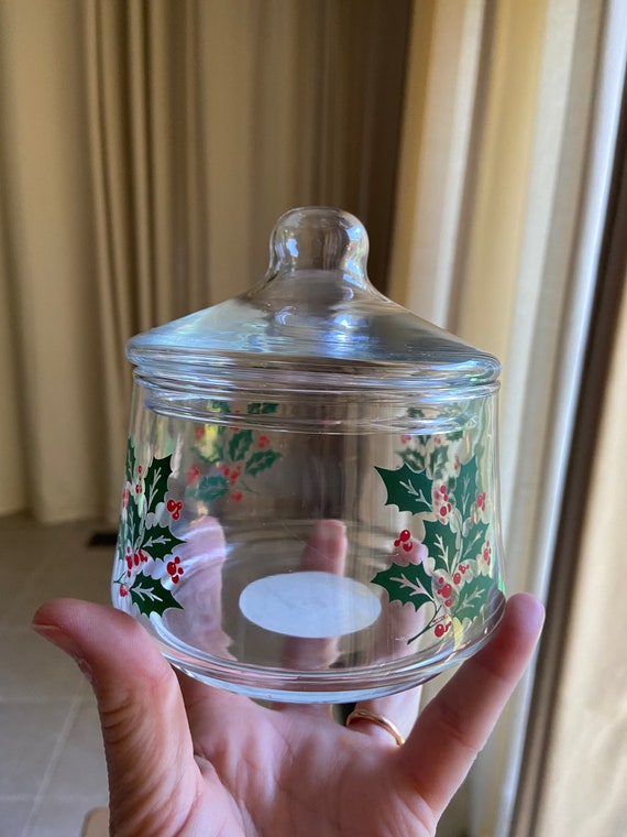Christmas candy dish with lid cheap