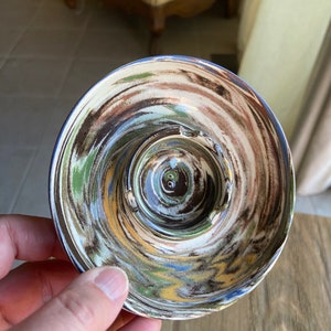 Vintage small light ceramic ashtray