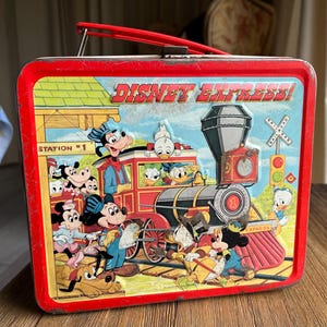 Vintage Disney Express metal lunchbox