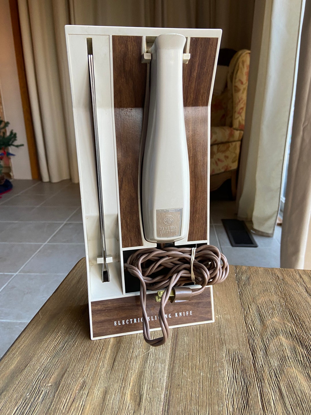 Vintage General Electric Electric Knife With Wall Mount Etsy