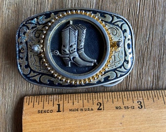 Vintage Cowboy Boots Belt Buckle - Etsy display picture 1