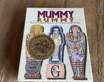 Vintage Mummy Rummy card game