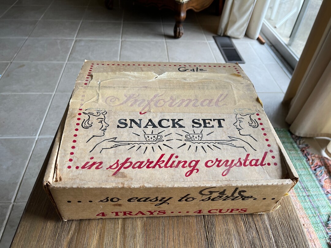 Vintage Snack Set in Original Box Etsy