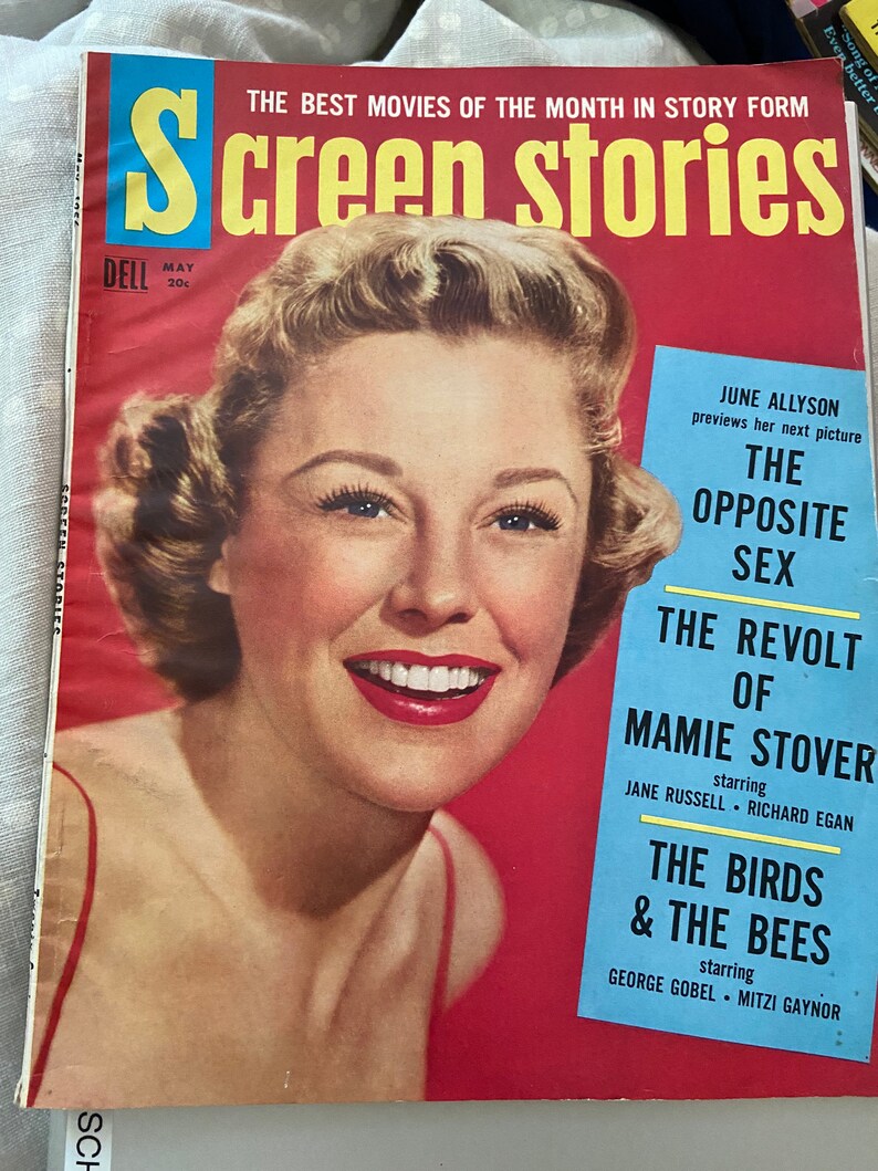 Vintage Screen Stories Magazine May 1956 Etsy