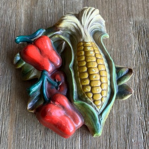 Vintage veggies wall decor (corn )