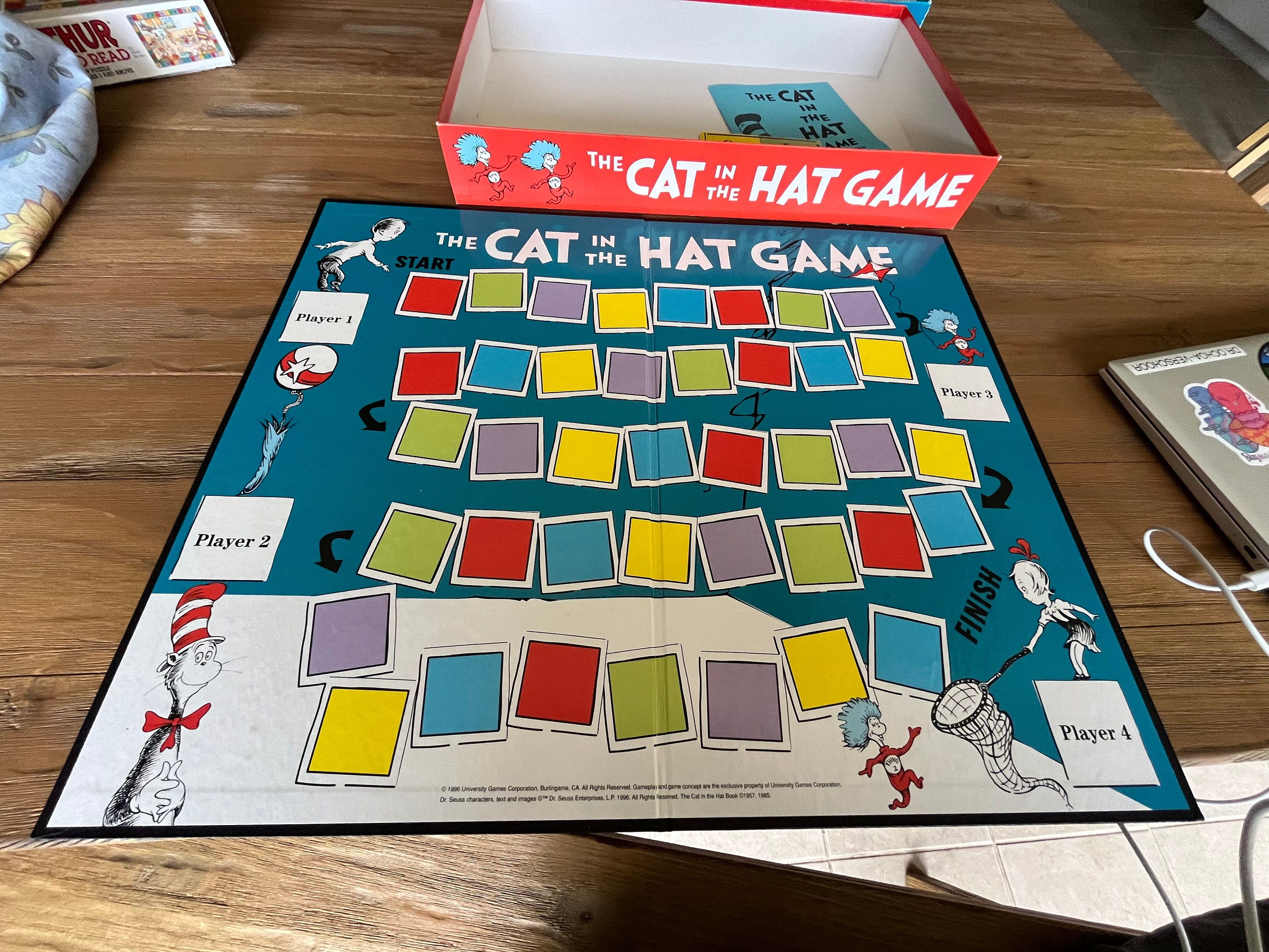 Vintage Cat in the Hat Board Game - Etsy