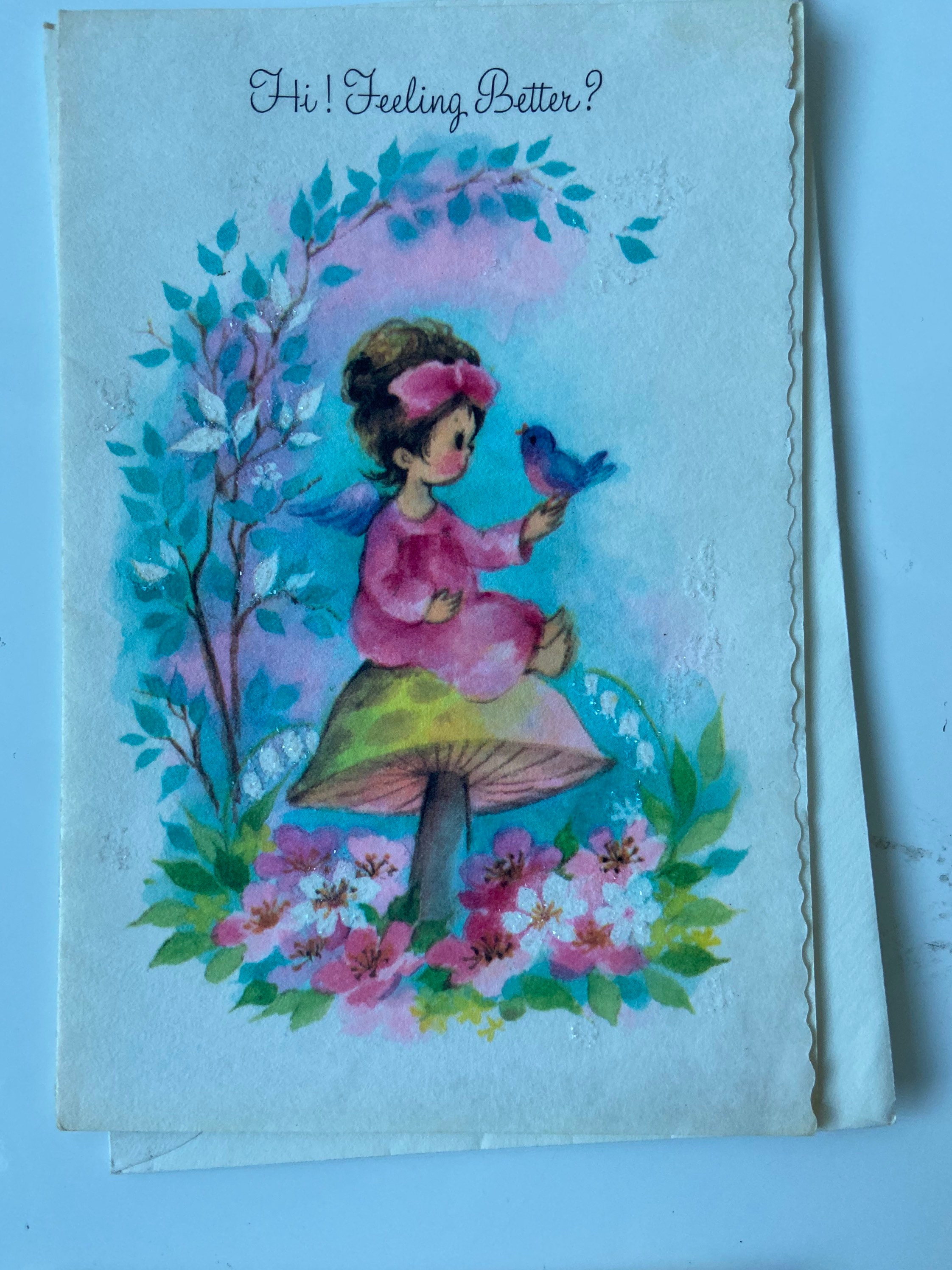 Vintage Get Well cards (4)