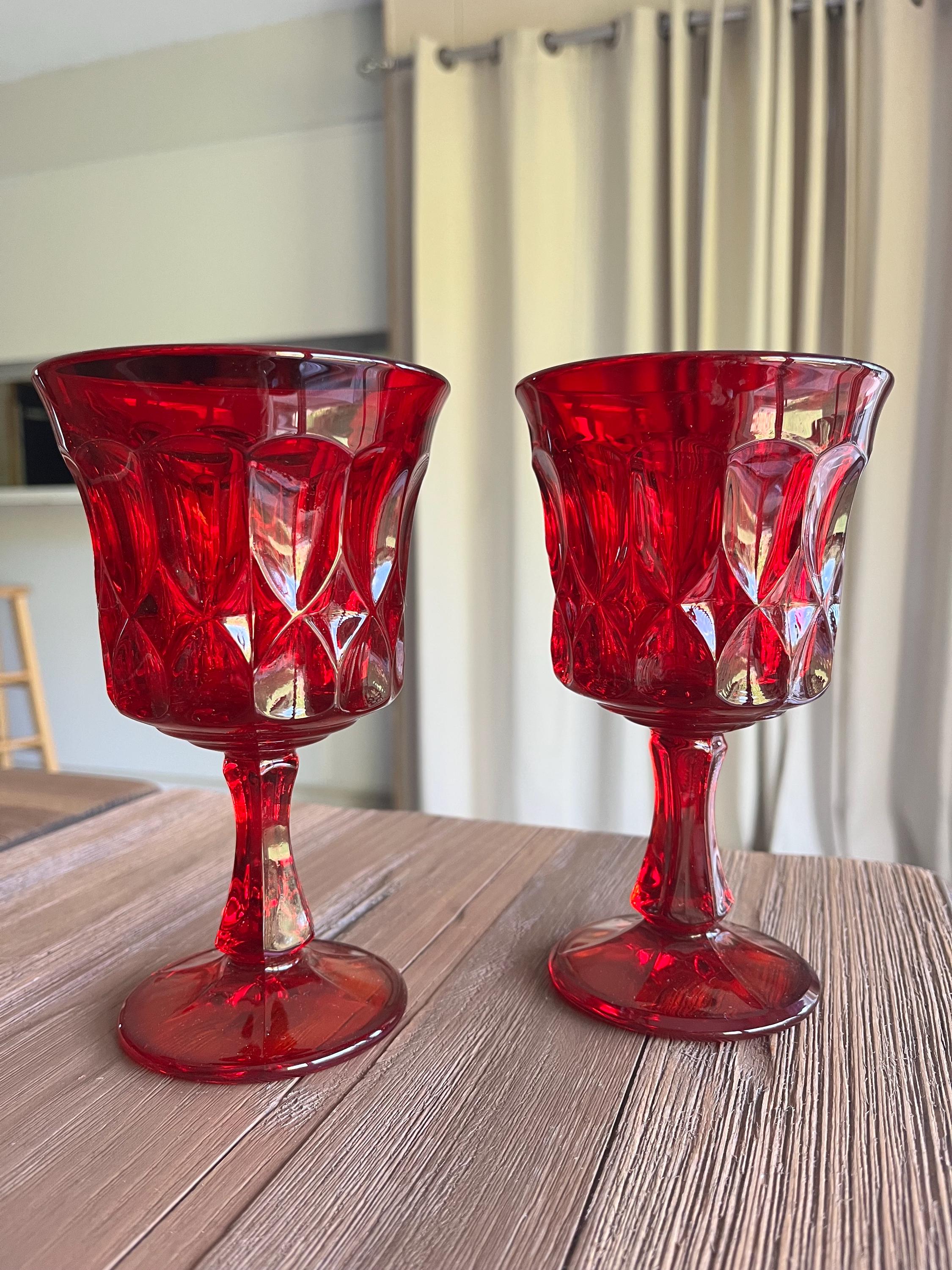 Noritake Ruby Red Water Goblet - Etsy