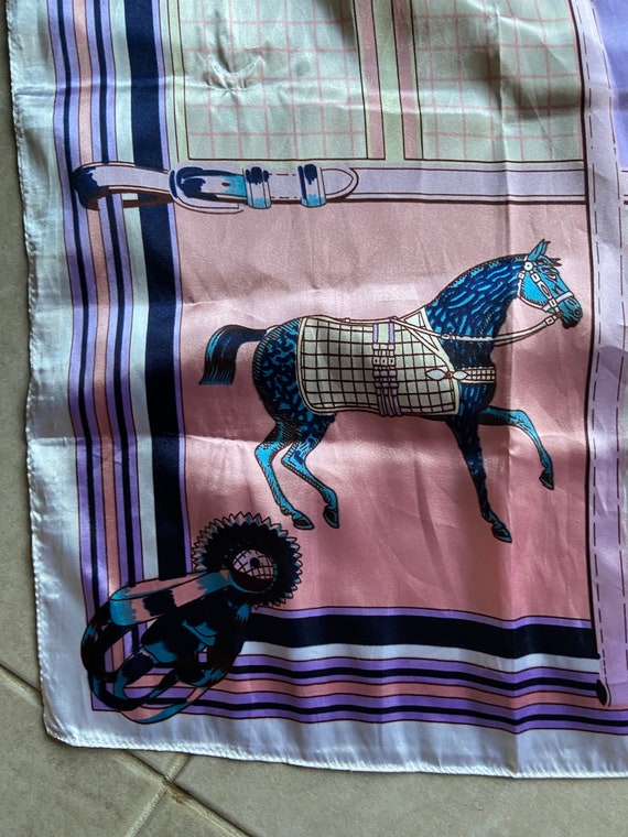 Polyester horse theme scarf - image 3
