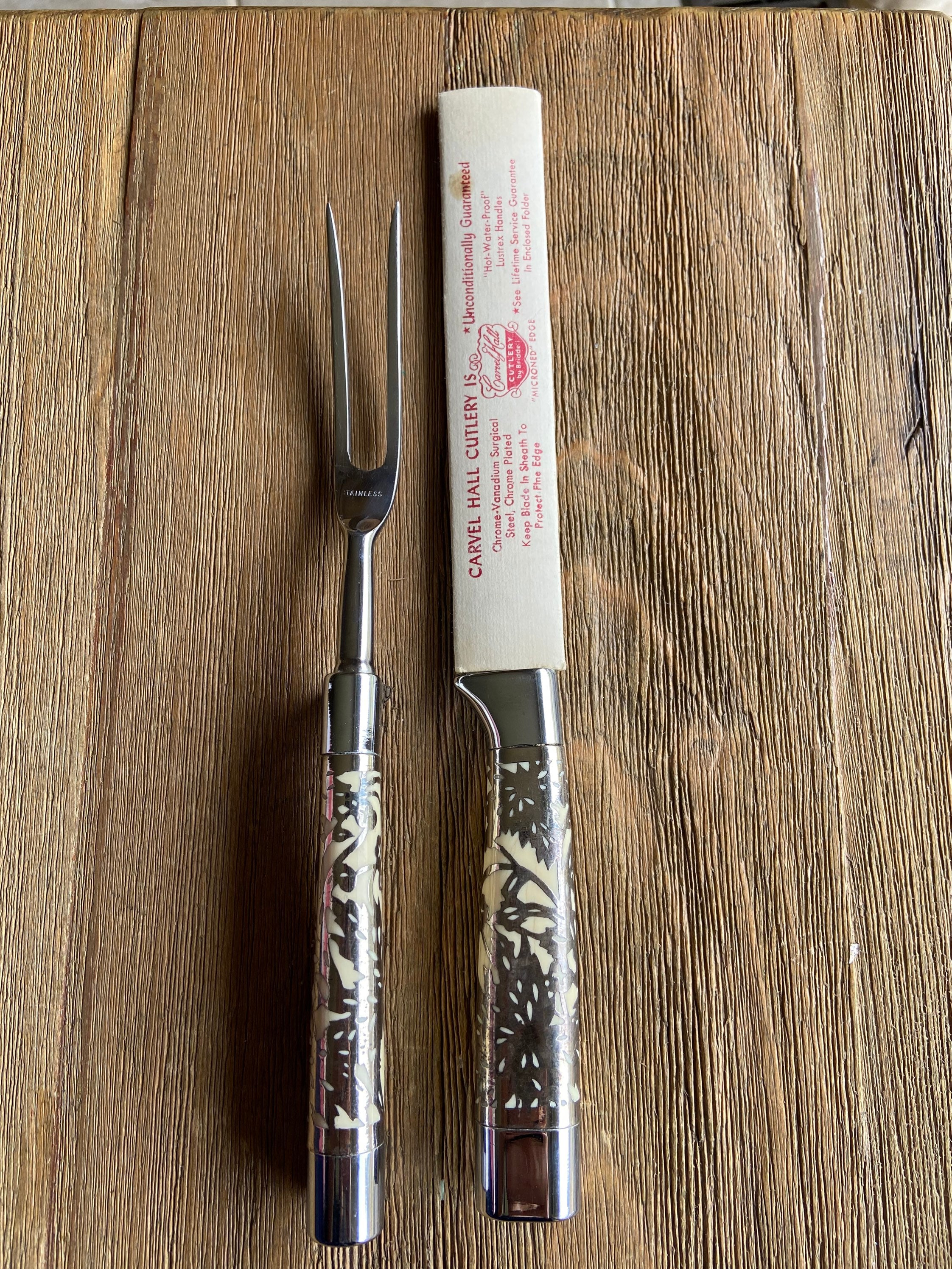 Vintage Carvel Hall Carving Set Etsy