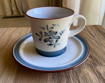 Vintage Noritake Stoneware Pleasure cup and saucer