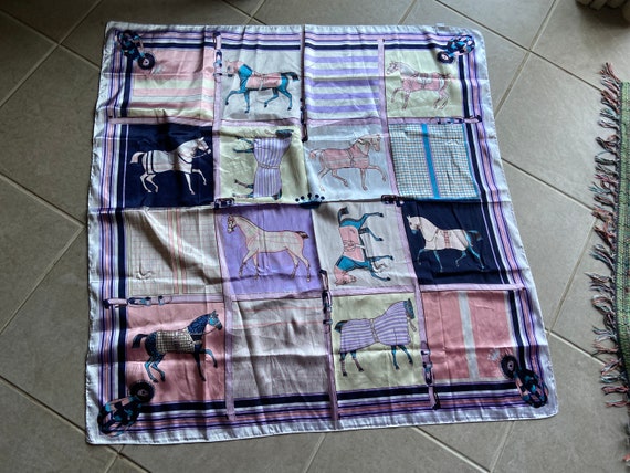 Polyester horse theme scarf - image 1