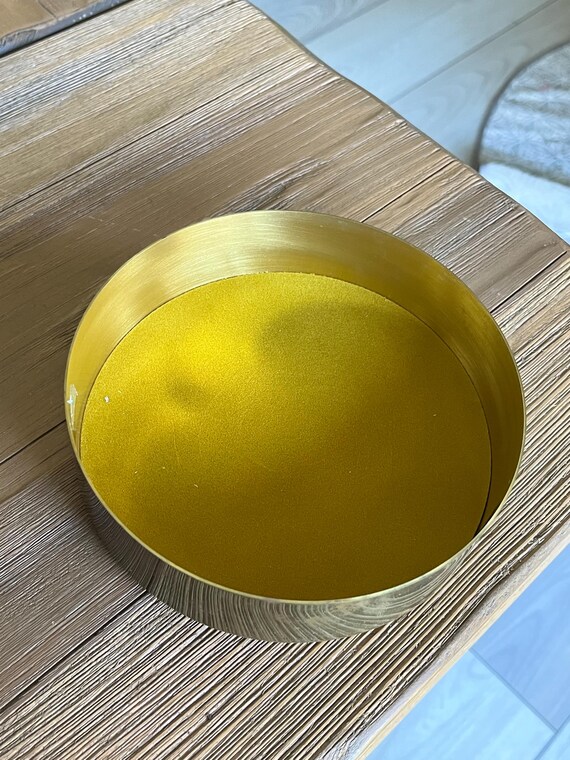 Vintage Solid Brass Oneida round Box - image 15