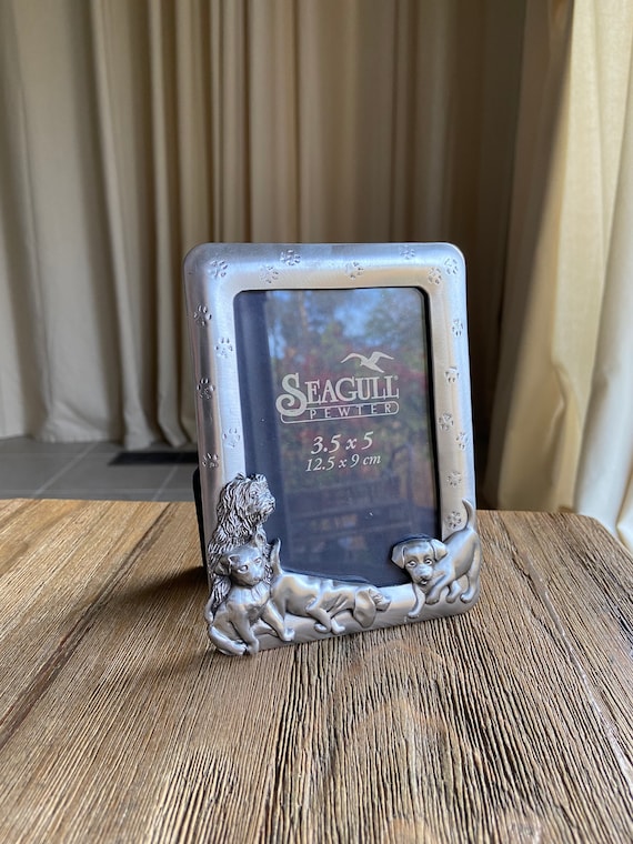 Vintage Seagull Pewter Picture Frame (dogs) - Etsy