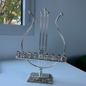 Vintage silver plated Menorah