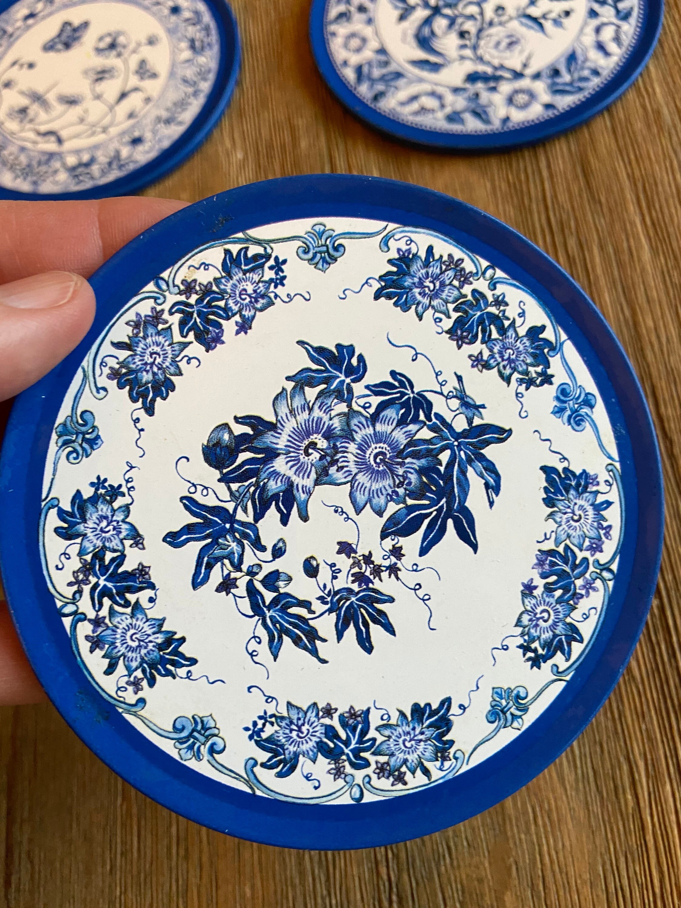 Restoration Hardware Tin Coasters Etsy