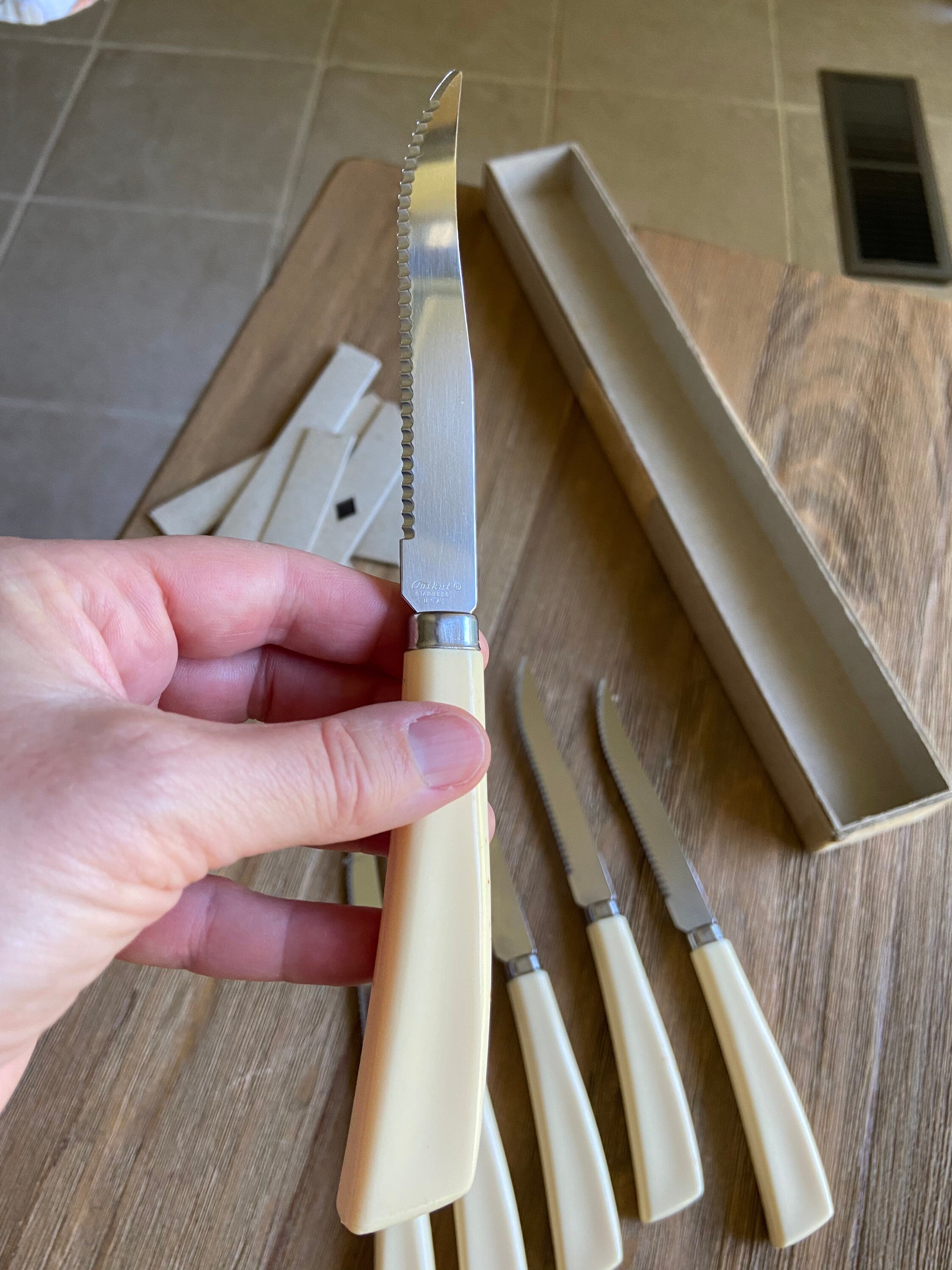 Vintage stainless steel knives Etsy