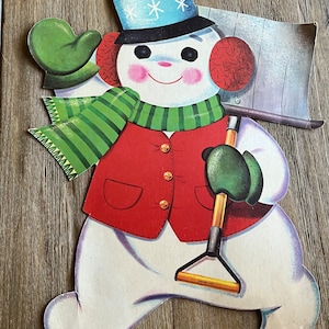 Vintage Christmas cardboard decorations