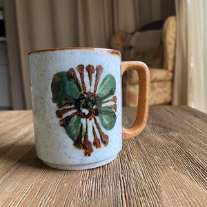 Vintage stoneware Japanese mug