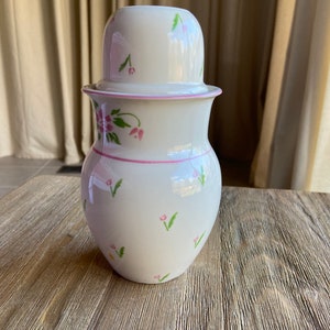 Vintage floral carafe with cup