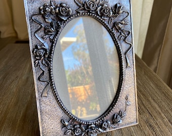 Vintage pewter picture frame